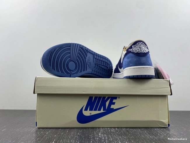 MaikeSneakers CUSTOM JORDAN AIR 1 X TRAVIS SCOTT DM7866-808 0810